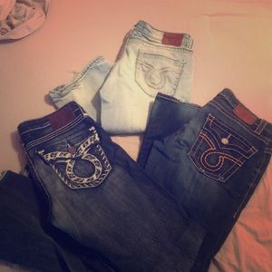 3 pair of Big star jeans all regular length